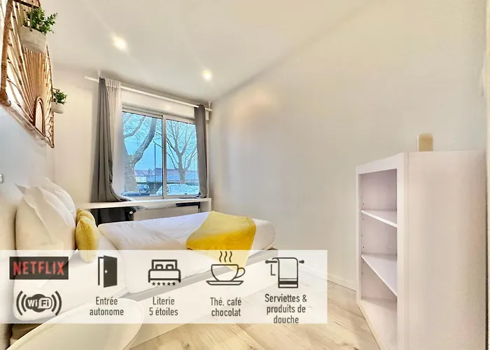 30 - Avec Tv Xl, 2 Chambres, Jardin, Parking, Prox Gare Et Centrelille *